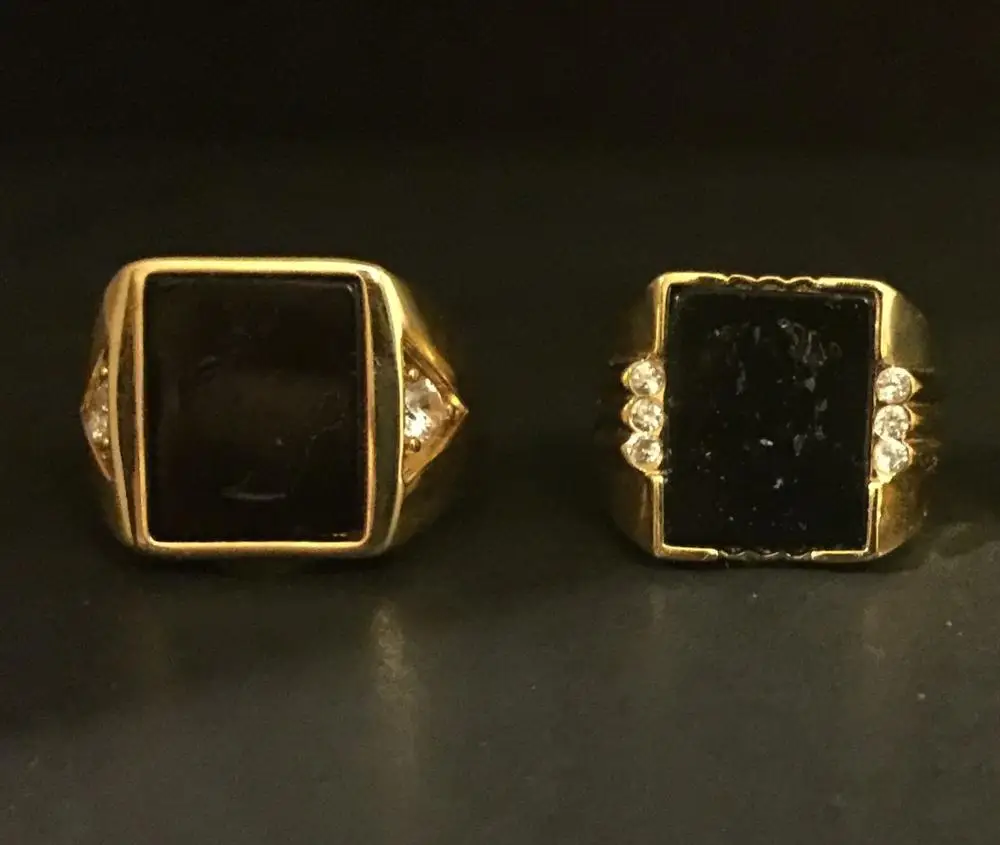 Лидер продаж натурального оникса 18kt золотое покрытие масонские Мемориал