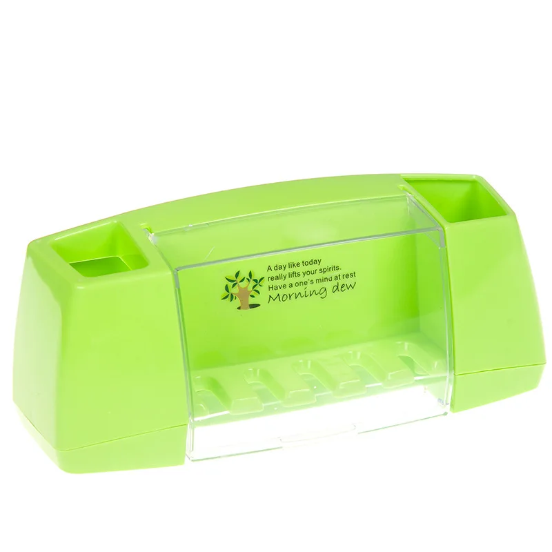 حار بيع متعدد الوظائف فرشاة الأسنان حامل صندوق تخزين مستلزمات الحمام شفط السنانير فرشاة أسنان حامل شحن مجاني