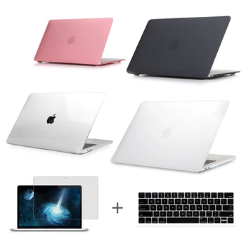 For New MacBook Pro 13 15 Case 2016 model A1706 A1707 with touch Bar & A1708 without touch bar Clear Crystal Matte Hard Case