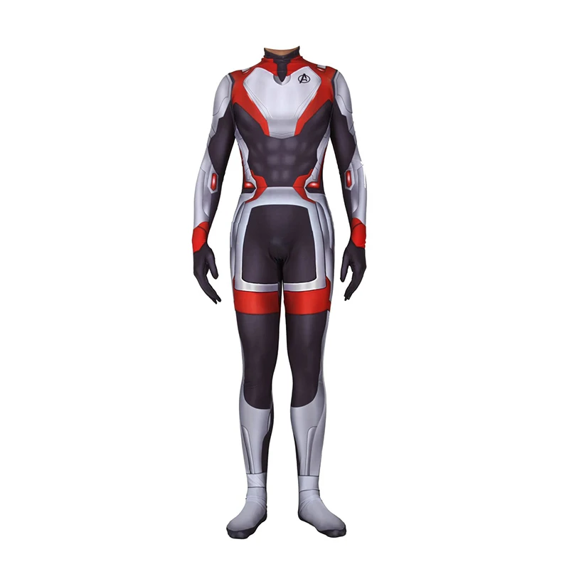 Avengers Endgame Quantum Realm Captain America Cosplay Costume Hulk Captain Marvel Zentai Jumpsuit Adult Kids Halloween
