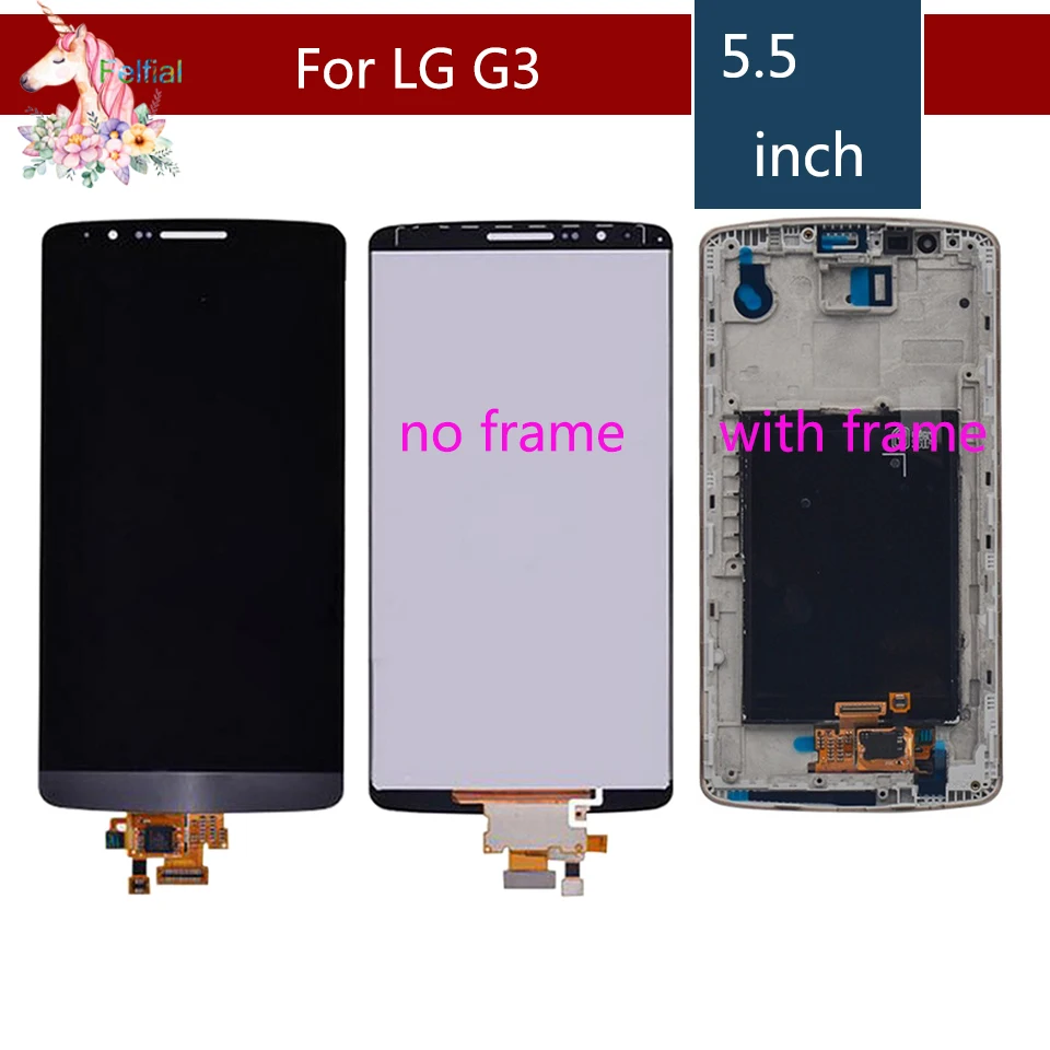 ЖК полный экран для LG G3 lcd кодирующий преобразователь сенсорного экрана в сборе