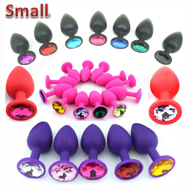 48 Colors Silicone Anal Sex Toys For Women & Men, Erotic Butt Plugs + Crystal Jewelry, Adult Booty Beads Anus Products,Anal Tube