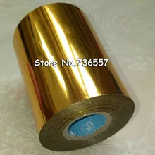 1 рулон золотого цвета 80 мм x 120 м горячего тиснения фольги теплопередачи салфетки золочение ПВХ визитная карточка тиснение