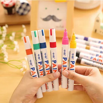 

Color not wipe off the paint pen Tire pen photo album graffiti DIY pen marker pen