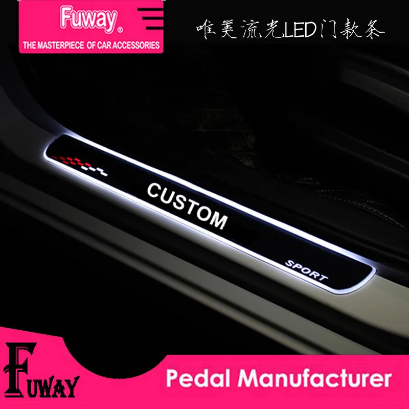 

Free Shipping!!2pcs Car Led moving door scuff car pedal door sill plate steps light welcome pedal for Lexus rx350 gx470 gs300 IS