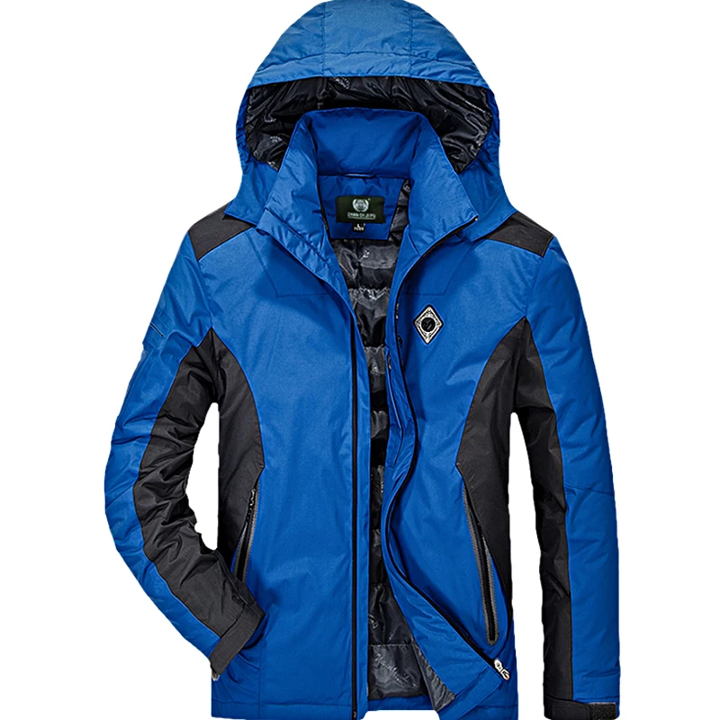 

2018 Winter Outdoor Down Jacket Men High Quality Thermal Waterproof Windbreaker Men White Duck Down Coat For Male