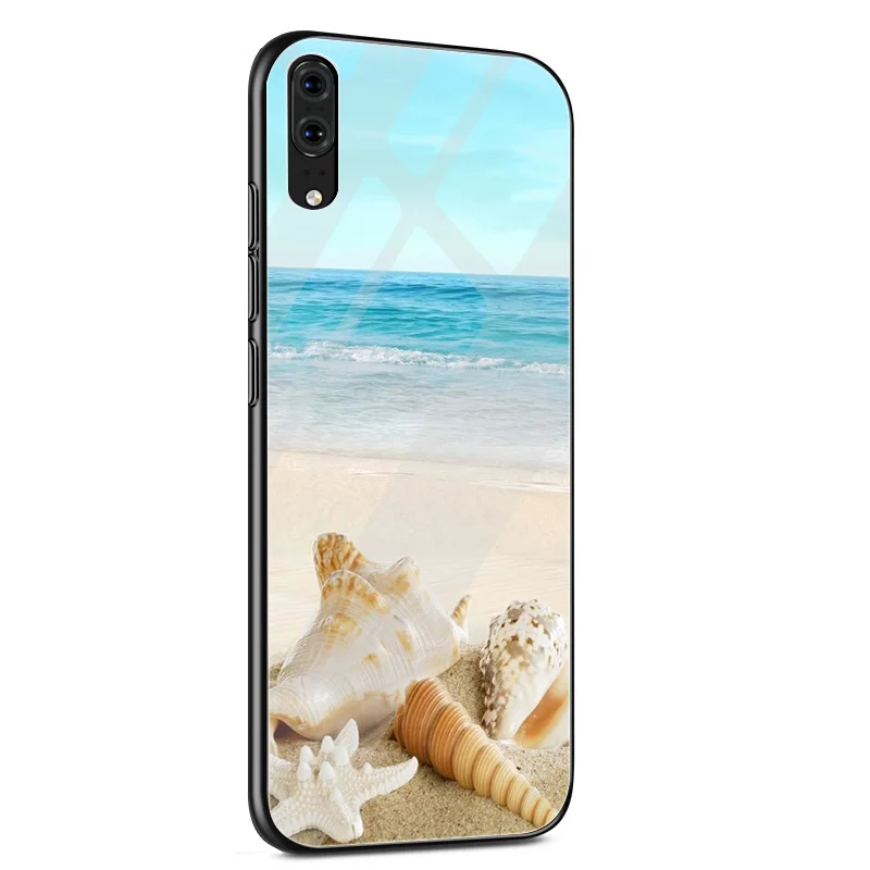 Стеклянный чехол Verano Playa Hawai для Huawei P30 P10 P20 Pro P Smart Mate 10 20 Lite Y6 Y9 Honor 7A 8X 9