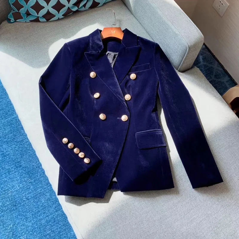 2019 New Spring Autumn Women Velvet Blazer Jackets Red wine Long Sleeve Korea Slim Female Jackets Casual Ladies Office Coat