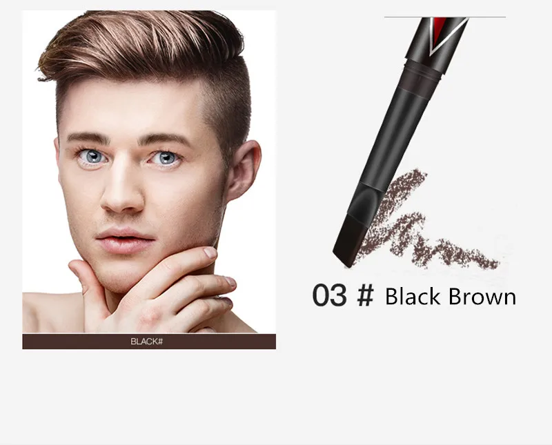

Men Eye Brow Pencil Tint Cosmetics Natural Long Lasting Paint Tattoo Eyebrow Waterproof Black Brown Eyebrow Pencil Makeup