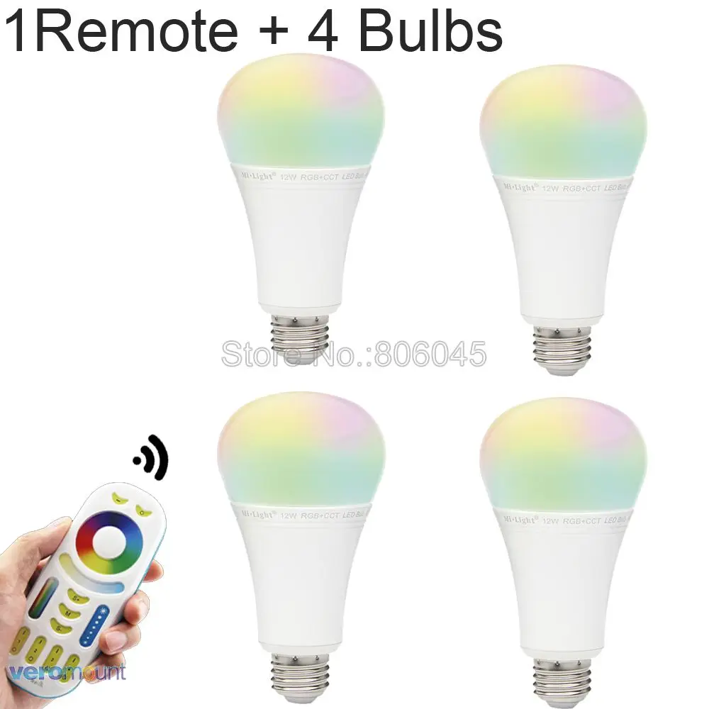 Mi Light светодиодный ная лампа 12 Вт RGB + CCT ные лампы светильник регулируемой