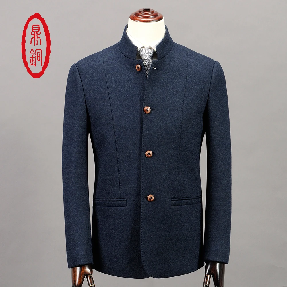 DINGTONG Men High Quality Wool Jacket 2016 New Business Casual Short ...