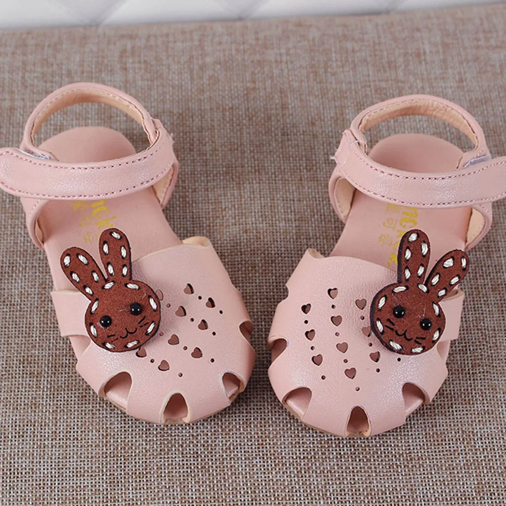 

shoes for girls kids Summer Toddler Infant Kids Baby Girls Rabbit Heart Hallow Sandals Princess Shoes #XTN