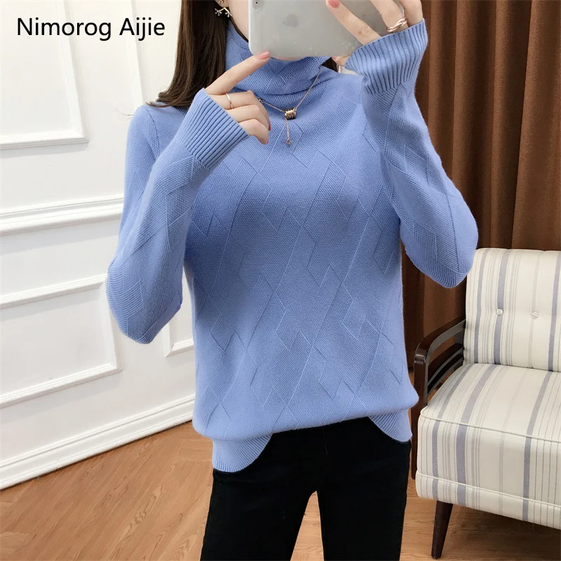 

winter turtleneck cashmere sweater women knitted pullover sweters women new knitwear women sweaters Plus Size fashion tops