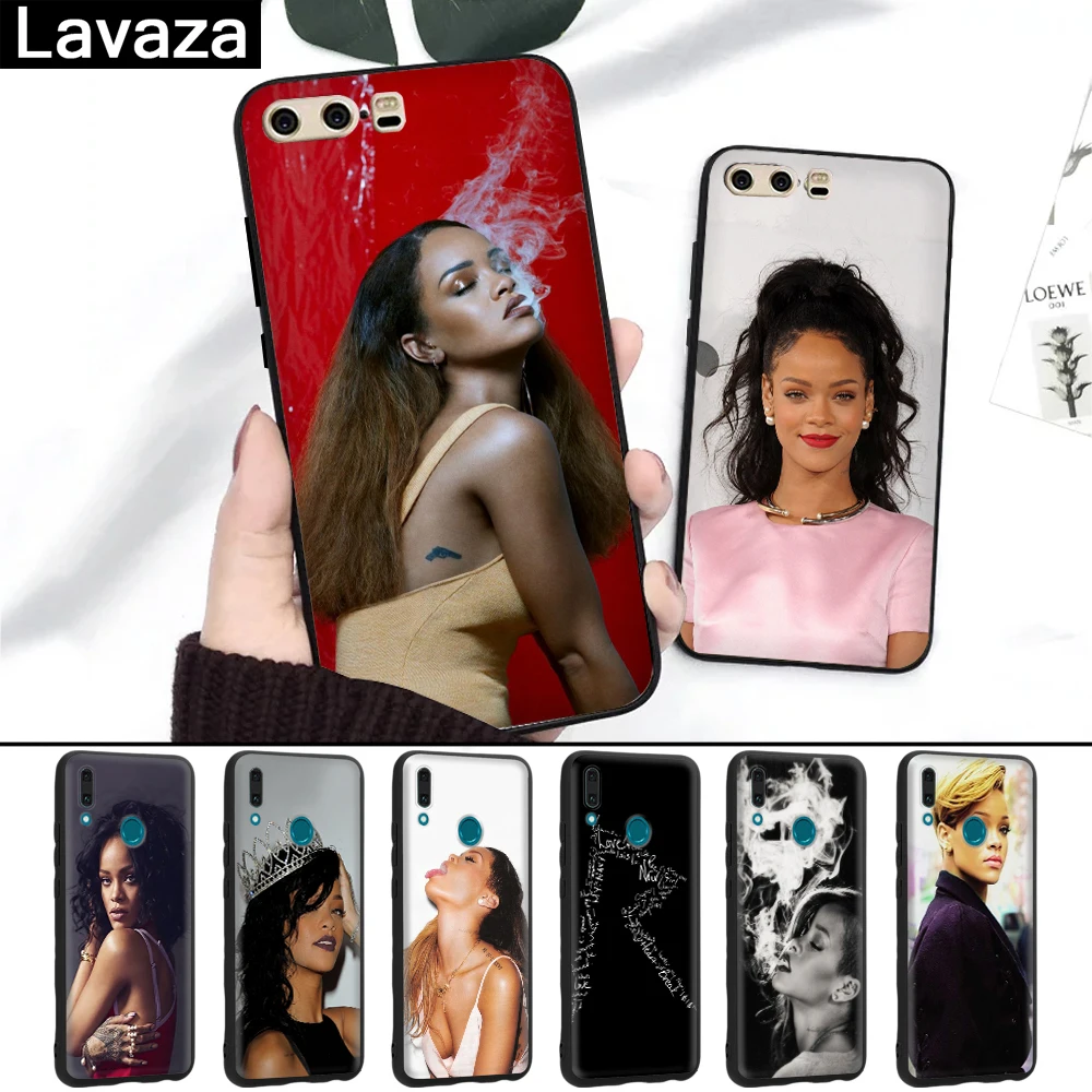 

Lavaza Robyn Rihanna Fenty Silicone Case for Huawei P8 Lite 2015 2017 P9 2016 Mini P10 P20 Pro P Smart 2019