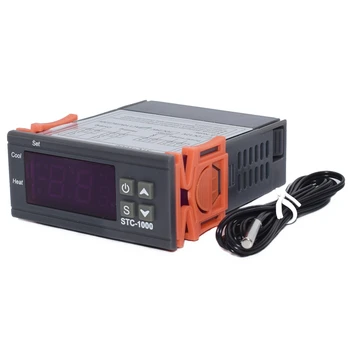 

10PCS STC-1000 LCD Digital Thermostat Temperature Controller AC 110-220V 10A for Incubator Two Relay Output Thermoregulator
