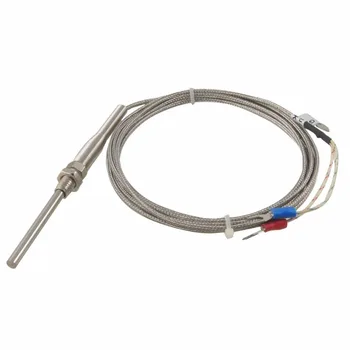 

Free shipping 10pc M8 probe 5mm Thread K Type Thermocouple Temperature Measurement Sensor Shielding Cable 2M type k thermocouple