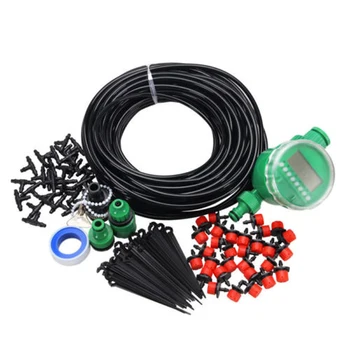 

Use DIY Micro Drip Irrigation System Auto Timer Self Plant Watering Hose Tool H1
