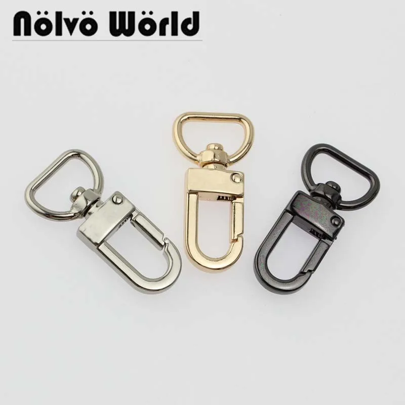 

100pcs 4 colors accept mix color 44X16mm 5/8" swivel hook snap clips for luggage tag bags purse strapping