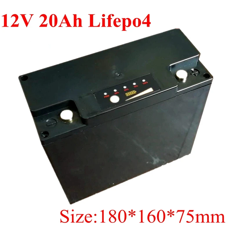 1 шт. OEM перезаряжаемая батарея LiFePo4 12 в 20 Ач для детской тележки гольфа солнечный