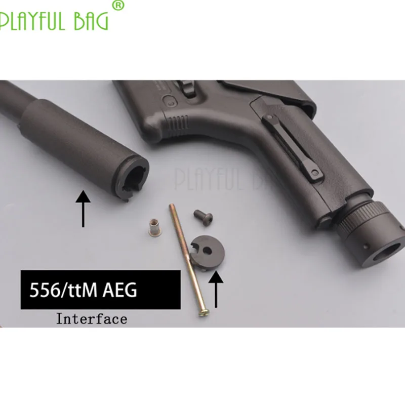 Jinming 8 Модернизированный водяной пулевидный пистолет расширение игрушки для взрослых аксессуары PRS нейлоновая Задняя поддержка ядро Черная корова AR хвост поддержка M35