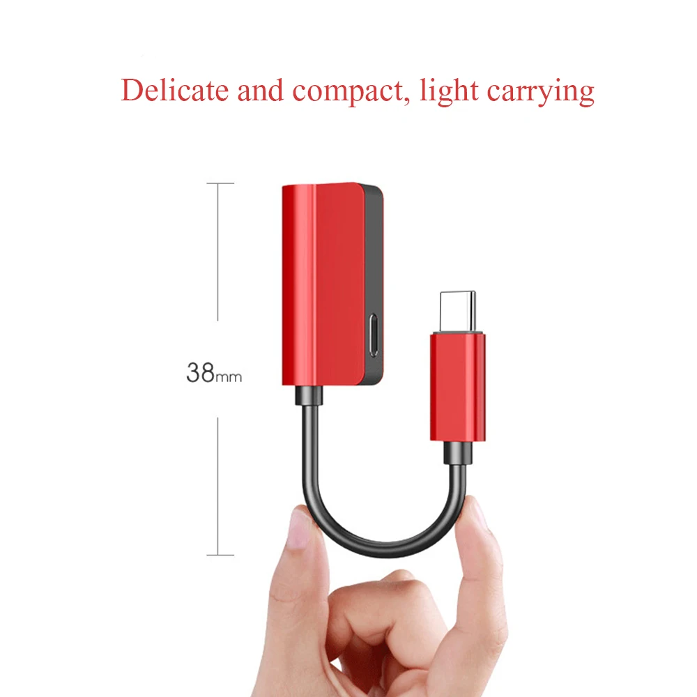 USB Type C to 3.5mm Earphone Adapter Charger USB-C Audio Cable Aux 3.5 Jack Headphone Adapter for Xiaomi Mi6 Mi8 MIX2 Mi 8 6