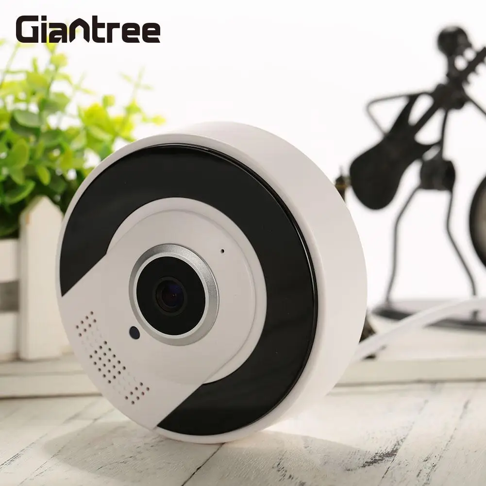 VR Cam HD DVR Premium WIFI Video Camera 360 Degree Home Infrared Camera