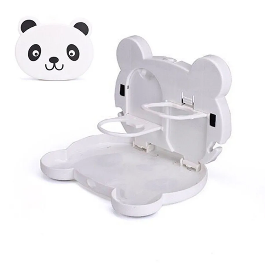 

Foldable Car Tray Car Beverage Rack Chair Back Cup Rack Folding Cartoon Plate Storage Rack Sundries Organizer Home Storage Tool