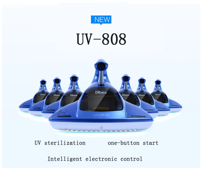 Dibea UV-808 ручной пылесос ультрафиолетовый свет пылеуловитель вакуумная подметальная машина домашний очиститель пылесборник бытовой