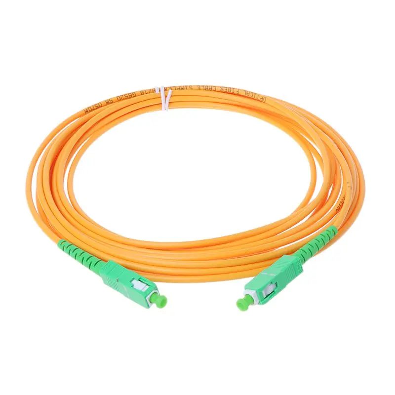 SC/APC-SC/APC-SM 3 мм волоконно-оптический соединительный кабель одномодовый удлинитель патч-корд 1 м, 2 м, 3 м, 5 м, 10 м - Цвет: 5m