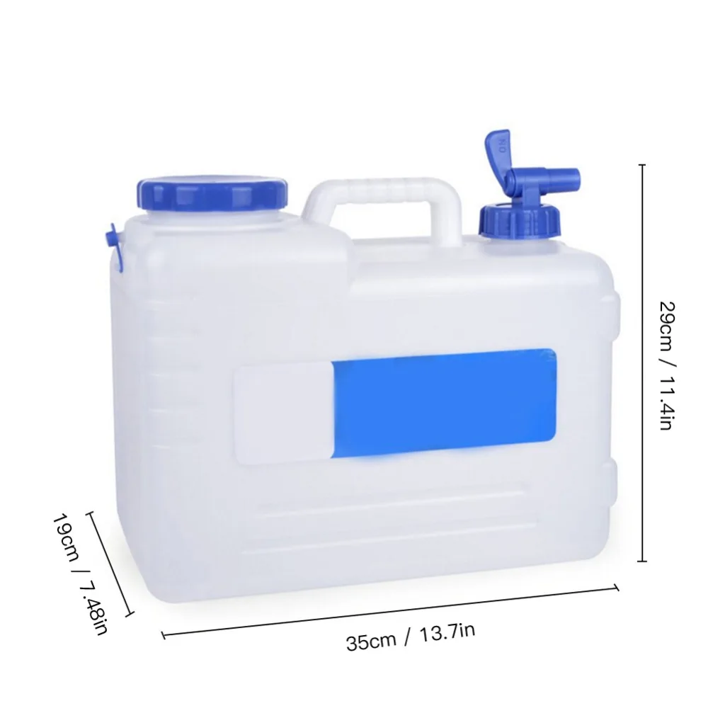 Persiverney 12L Cubo de Agua port/átil Car Camping Contenedor de Agua Cubeta de Agua para PC Espesante con Grifo Coche de conducci/ón al Aire Libre Cubo de Viaje al Aire Libre Hogar de Emergencia Beber