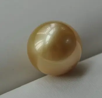 

huge round AAA 12mm south sea gold loose pearl half drilled