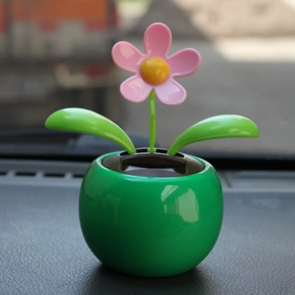 Car Decoration Solar Powered Dancing Flower Swinging Animated Dancer Toy Sunflower Car Decoration New Car Funny Toy 4.0