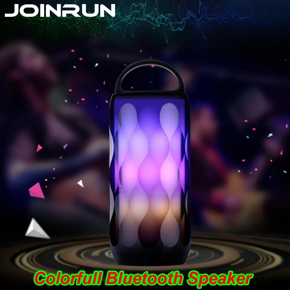 Joinrun Wireless Bluetooth Speaker with colorfull Portable Handsfree TF Card Stereo Sound Double Speaker Subwoofer Player Joinrun Wireless Bluetooth Speaker with colorfull Portable Handsfree TF Card Stereo Sound Double Speaker Subwoofer Player