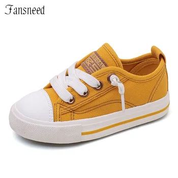 

2019 spring and autumn new Korean version of the solid color casual boys and girls slip wear elastic band canvas shoes
