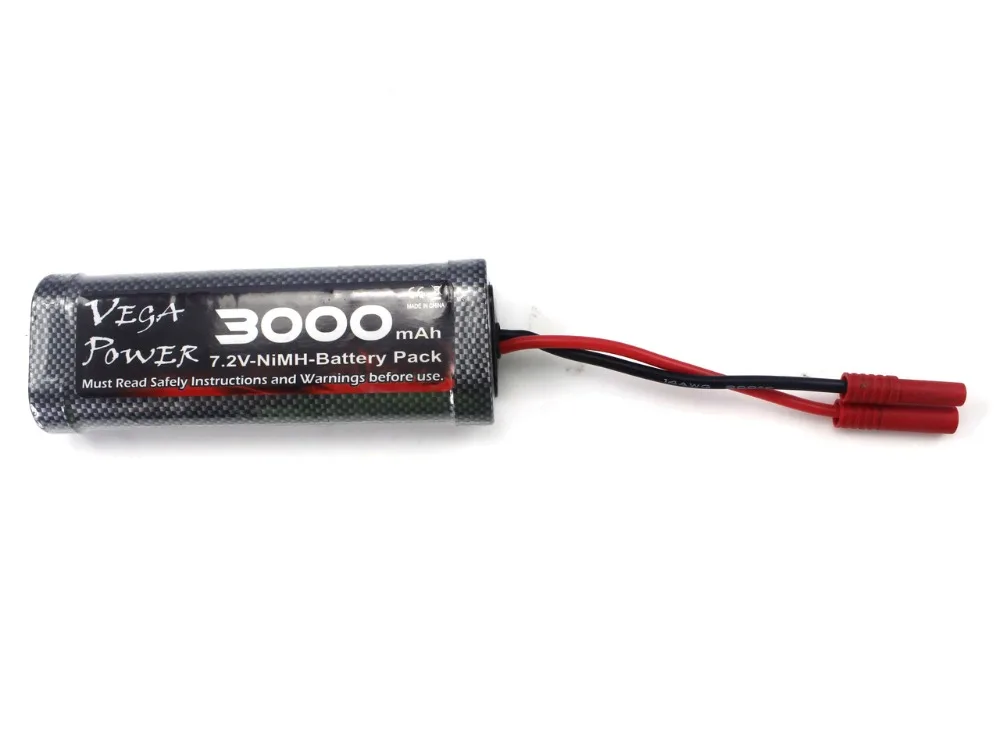 

Himoto Ni-MH Battery Pack (7.2V, 3000mAH) W/ Banana Plug 03019B RC CAR PARTS