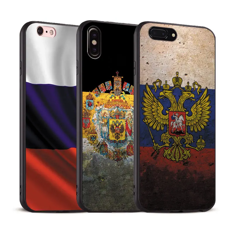 

Russian Federation Flag Coque Soft Silicone Phone Case Cover Shell For Apple iPhone 5 5s Se 6 6s 7 8 Plus X XR XS MAX