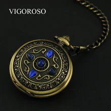 Высококачественные механические карманные часы с синим камнем и черной сталью римские карманные часы с циферблатом мужские часы с цепочкой relogio de bolso