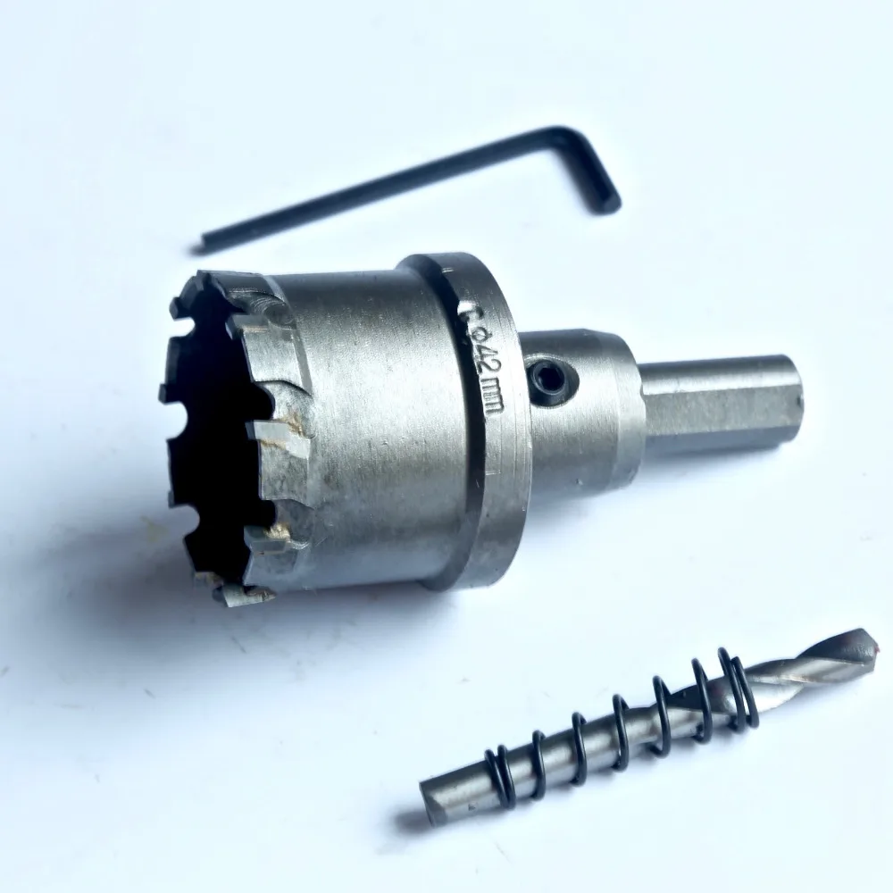 1PC of industrial quality 42mm TCT hole saw core bit for stainless