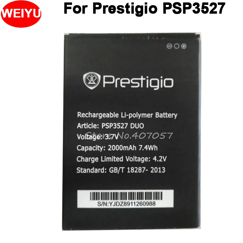 PSP3527 Аккумулятор для Prestigio Wize NK3 DUO аккумулятор 2000 мАч|battery for|battery for prestigiobatteries batteries