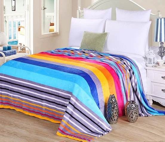 

Home Textiles 2019 Soft Thin Flannel Fleece Blanket Adult Printed Aircondition Throw Blankets Summer Quilt Plaids Sofa Bed Cover