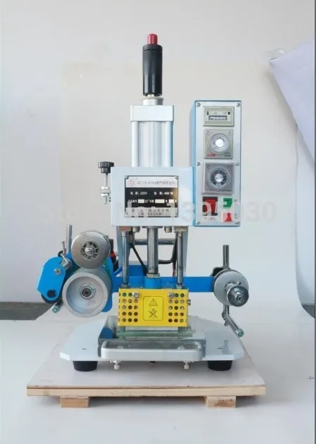 

110V ZY-819-A Automatic Stamping Machine Leather LOGO Creasing Machine,High Speed Name Card Embossing Machine