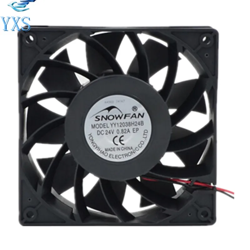 YY12038H24B DC 24V 0.82A 12038 12 см 120*120*38 мм 2 провода сварочный промышленный Инвертор