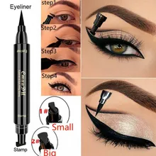 2019 Baru Cmaadu Mata Liner Cair Membuat Pensil Tahan Air Hitam Ganda Makeup Stamps Eyeliner Pensil Kucing gaya Panas(China)