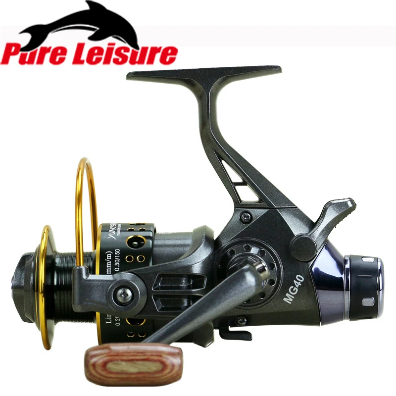 

PureLeisure Spinning Fishing Reel 5.2:1/5.0:1 Double-loading Front and Rear Brakes Reel Sea Fishing Wheel Carp Fishing Gear