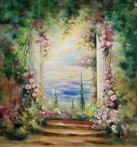 Mysterious Forest Backdrop 10ft X 10ft Hand Painted Photography Background Photography Background Forest Backdrophand Painted Backgrounds Aliexpress