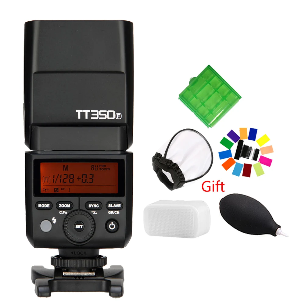 

Godox Speedlite TT350F TTL 2.4G HSS 1/8000s Flash for Fuji Fujifilm Digital Camera X-Pro2/1 X-T20 X-T2 X-T1 X-T10 X-E1 X-A3
