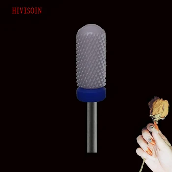 

5Pcs Black Ceramic Nail Drill Bit - Small Rounded Top Bit - M