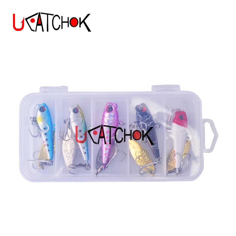 

5pcs/pack 12g 17g 21g metal VIB fishing lure seawater fresh water long casting distance throwing jig bait hard lure