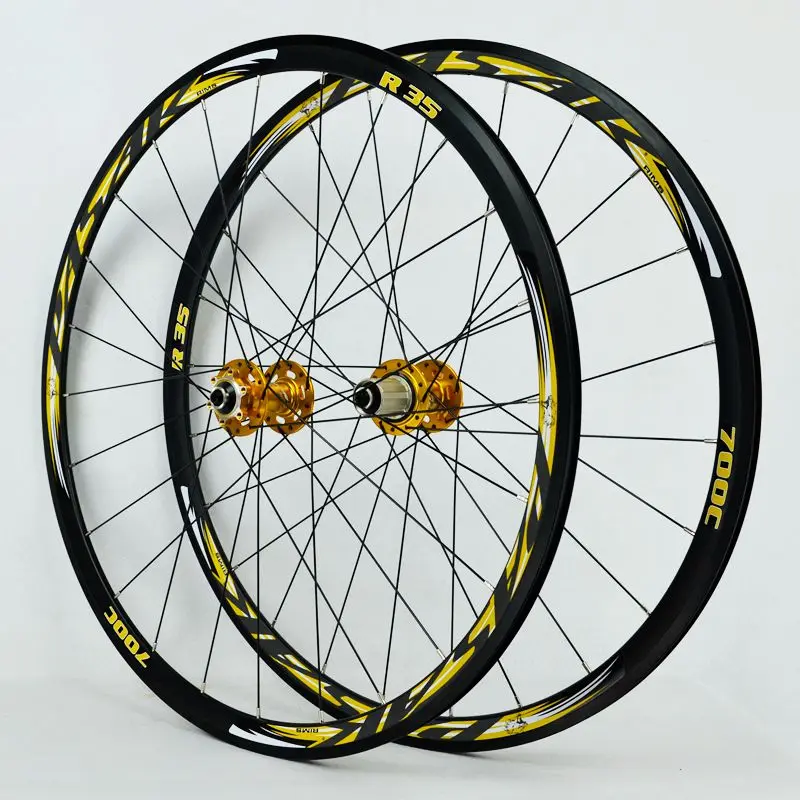 

700C disc brake road wheels road bicycle disc brake road bike V/C brak 30MM alloy rim 700C/29inch Cross-country road bike wheel