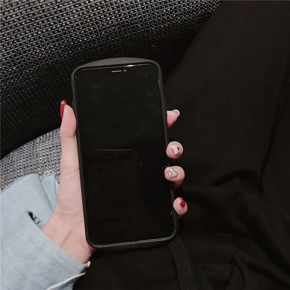 The New Hide ring Phone Case For iphone X XR XS Max 6 6S 7 8 Plus case Fashion Cute Pig Cartoon Anime Invisible Stand Back Cover